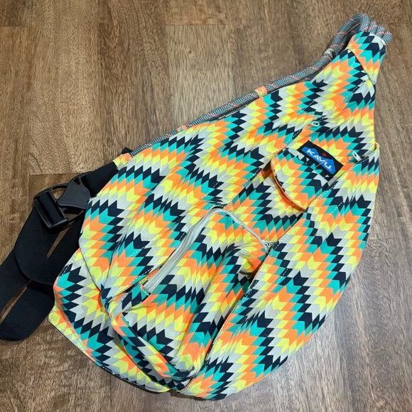 Kavu Handbags - KAVU bag. Backpack Crossbody Purse Sling. Chevron pattern. Outdoor activities.